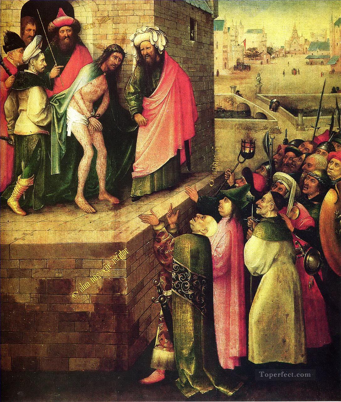 c’est un humain ecce homo Hieronymus Bosch Religieuse Christianisme Peintures à l'huile